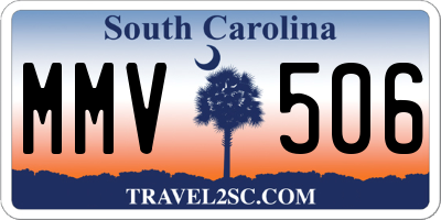 SC license plate MMV506