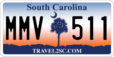 SC license plate MMV511
