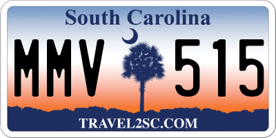 SC license plate MMV515