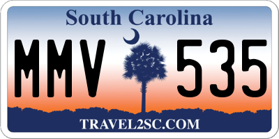 SC license plate MMV535