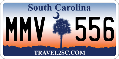 SC license plate MMV556
