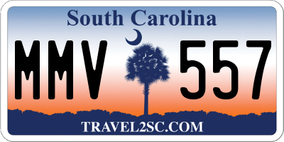 SC license plate MMV557
