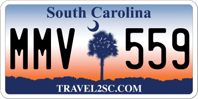 SC license plate MMV559