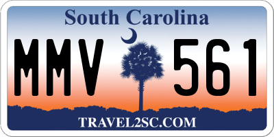 SC license plate MMV561