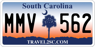 SC license plate MMV562