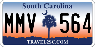 SC license plate MMV564