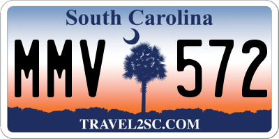 SC license plate MMV572