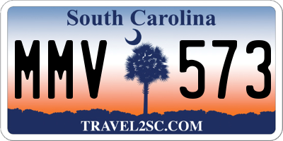 SC license plate MMV573
