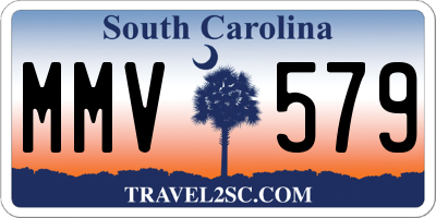 SC license plate MMV579