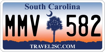 SC license plate MMV582