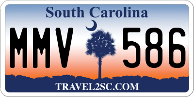 SC license plate MMV586