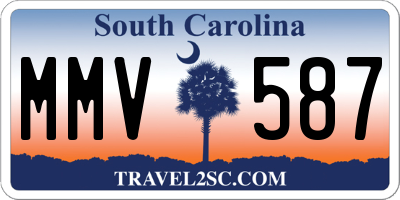SC license plate MMV587