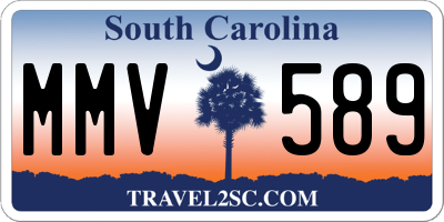 SC license plate MMV589