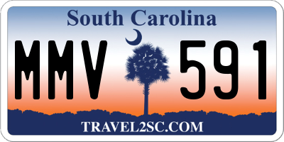 SC license plate MMV591