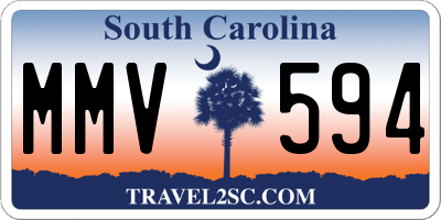 SC license plate MMV594