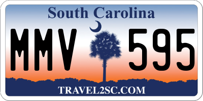 SC license plate MMV595