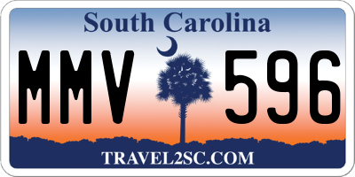 SC license plate MMV596