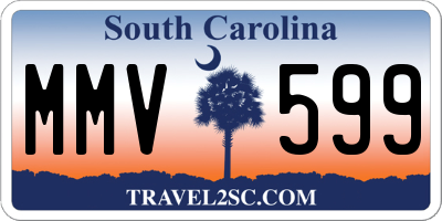 SC license plate MMV599
