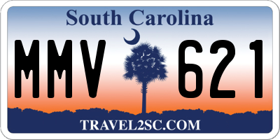SC license plate MMV621