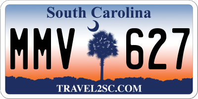 SC license plate MMV627