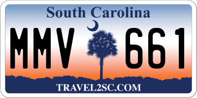 SC license plate MMV661