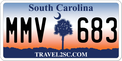 SC license plate MMV683