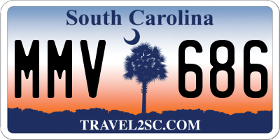 SC license plate MMV686