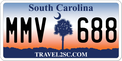 SC license plate MMV688