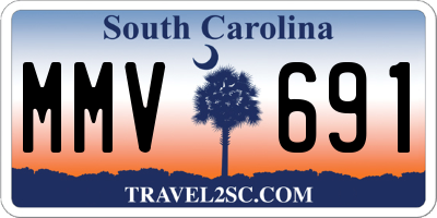 SC license plate MMV691