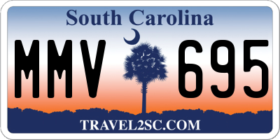 SC license plate MMV695