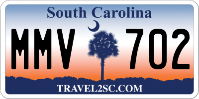 SC license plate MMV702