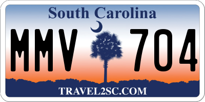 SC license plate MMV704