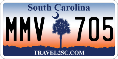 SC license plate MMV705