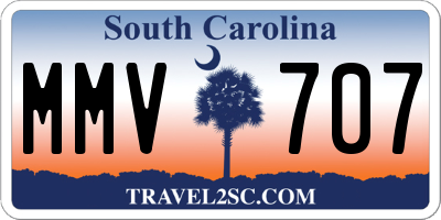 SC license plate MMV707