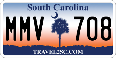 SC license plate MMV708