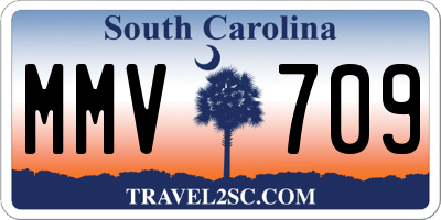 SC license plate MMV709