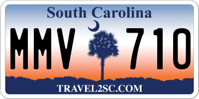SC license plate MMV710
