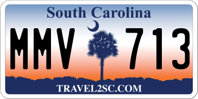 SC license plate MMV713