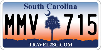SC license plate MMV715