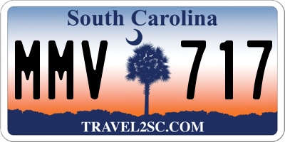 SC license plate MMV717