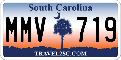 SC license plate MMV719