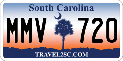 SC license plate MMV720