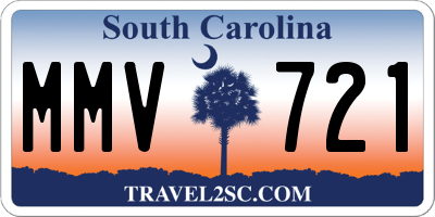 SC license plate MMV721