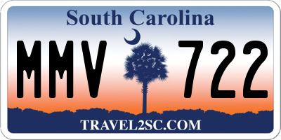 SC license plate MMV722