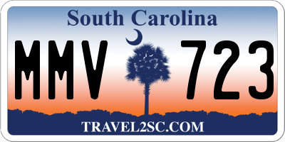 SC license plate MMV723