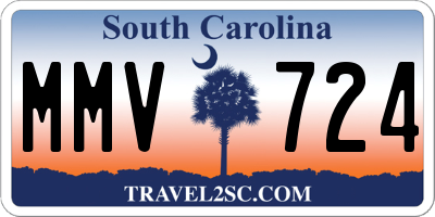 SC license plate MMV724