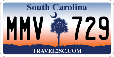 SC license plate MMV729