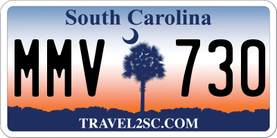 SC license plate MMV730