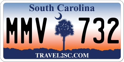 SC license plate MMV732