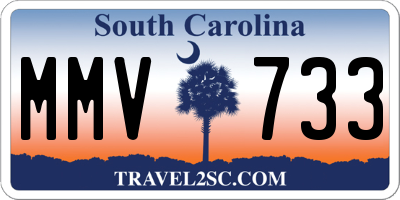 SC license plate MMV733